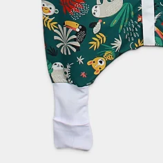 Summer sleeping bag with feet "Jungle - green" by Angel Baby - photo 3