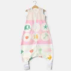 Summer sleeping bag with feet "Toys - pink" by Angel Baby