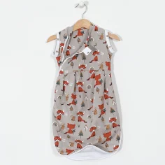 Autumn & Spring swaddle bag "Little foxes – grey" by Angel Baby - photo 2