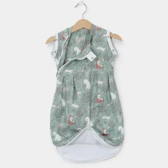 Autumn & Spring swaddle bag "Forest Animals - green" by Angel Baby - photo 2