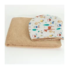 Hooded Towel "Meeting in the Forest" by Angel Baby