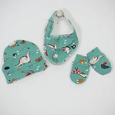 Winter Welcome Baby Set "Dino - green" by Angel Baby - photo 6