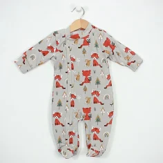 Winter Welcome Baby Set "Foxes - grey" by Angel Baby - photo 2