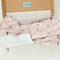 Winter Welcome Baby Set "Pink Birds" by Angel Baby