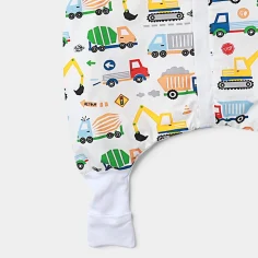 Winter Sleeping Bag with Feet "Building machines - yellow" by Angel Baby - photo 3