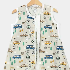 Winter sleeping bag with feet "Cars - grey" by Angel Baby - photo 2