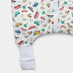 Winter sleeping bag with feet "Cars - white" by Angel Baby - photo 3