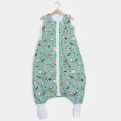 Winter sleeping bag with feet "Dino - green" by Angel Baby