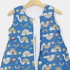 Winter Sleeping Bag with Feet "Dinoland - blue" by Angel Baby - photo 2