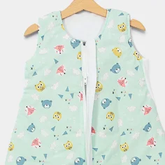 Winter Sleeping Bag with Feet "Owls and Foxes - blue" by Angel Baby - photo 2