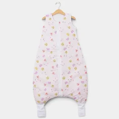 Winter Sleeping Bag with Feet "Owls and Foxes - pink" by Angel Baby