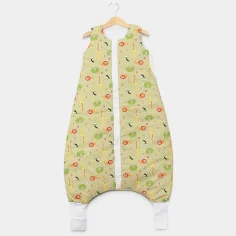 Winter Sleeping Bag with Feet "Safari - green" by Angel Baby
