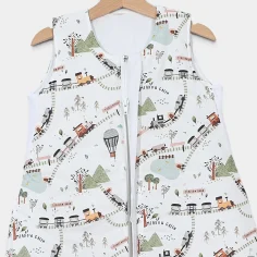 Winter Sleeping Bag with Feet "Train ride" by Angel Baby - photo 2