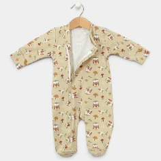 Baby sleepsuit with zipper "Forest birds" by Angel Baby - photo 2
