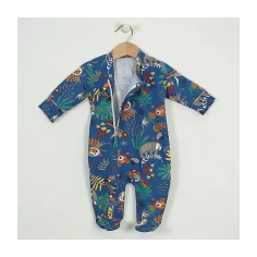 Baby sleepsuit with zipper "Jungle - blue" by Angel Baby - photo 2