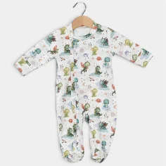 Baby sleepsuit with zipper "Little Dragons" by Angel Baby
