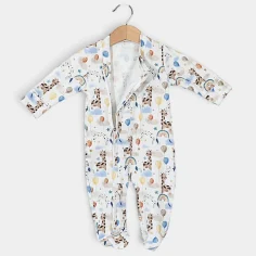 Baby sleepsuit with zipper "Party with Giraffes" by Angel Baby - photo 2