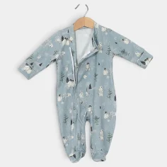 Baby sleepsuit with zipper "Penguins" by Angel Baby - photo 2