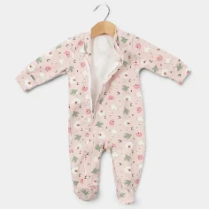 Baby sleepsuit with zipper "Pink birds" by Angel Baby - photo 2