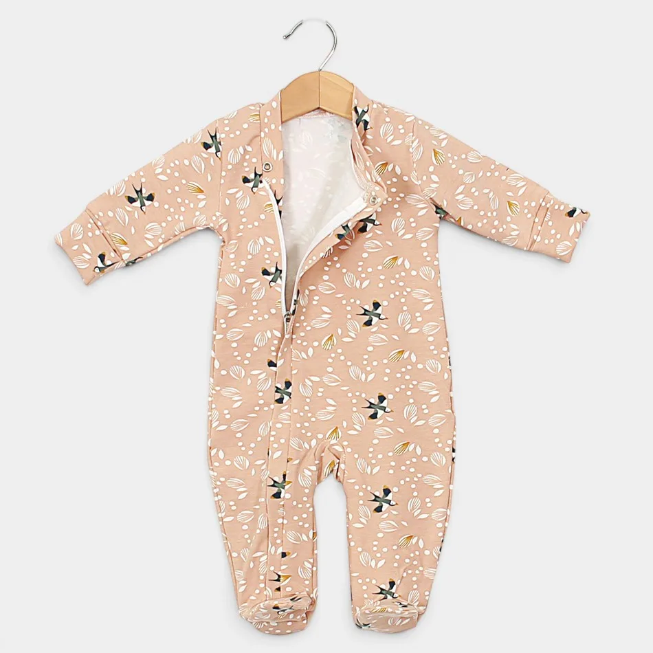 Baby sleepsuit with zipper "Swallows" by Angel Baby - photo 2 Baby sleepsuit with zipper "Swallows" by Angel Baby - photo 2